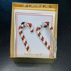 Candy cane Earrings NWT!!